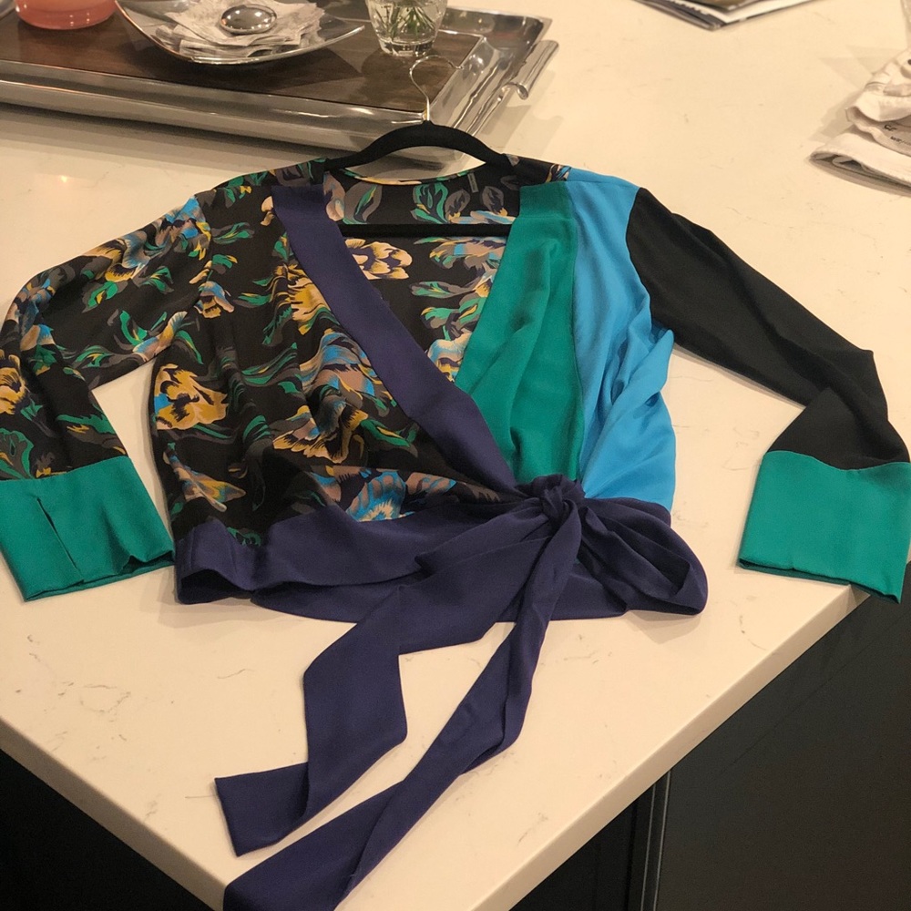 DVF Silk Wrap Blouse